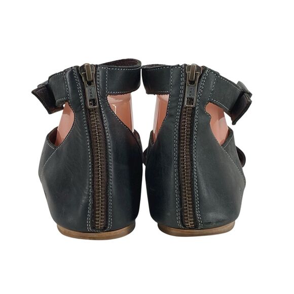 Roan By Bed Stu Women’s Charlie Sandal Size 8.5 Dark Blue Leather Shoes (HF19) - Picture 4 of 11